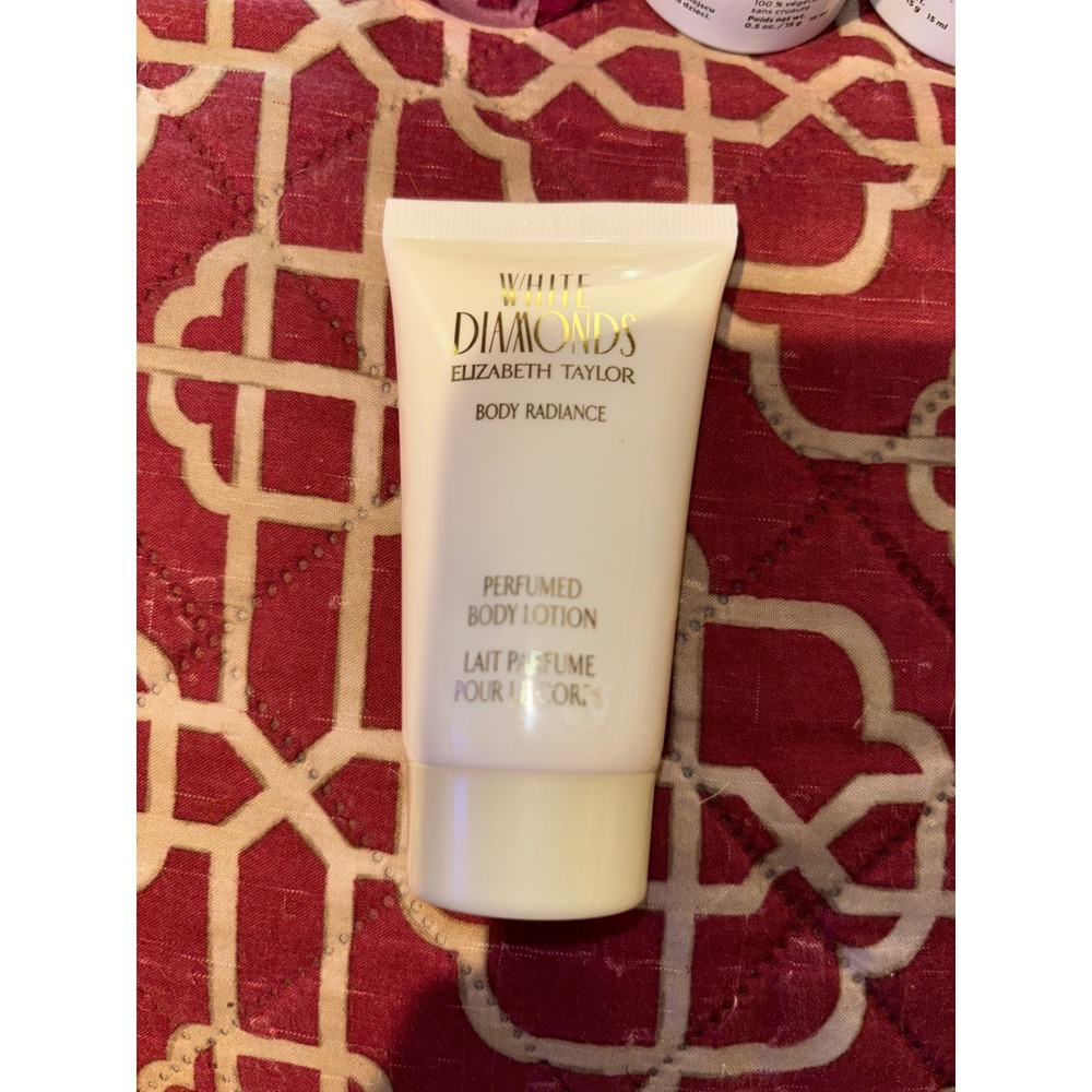 2 Elizabeth Taylor White Diamonds Body Radiance Perfumed Body Lotion 1.7oz 50ml